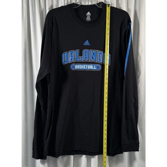 adidas Orlando Magic Primary Logo T Shirt Black Blue XL basketball 77-36 - Picture 8 of 10